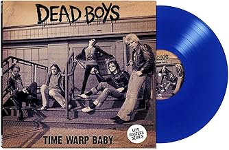 Album cover for Dead Boys - Time Warp Baby on blue vinyl lp
