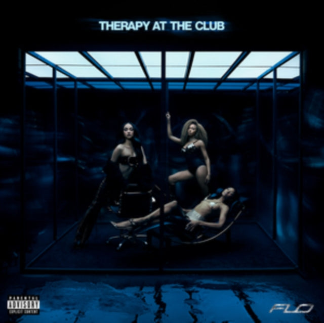 Album cover for Flo - Therapy At The Club on transparent clear vinyl lp
