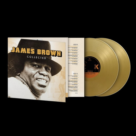 Album cover for James Brown - Collected on gold audiophile vinyl 2lp