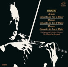 Album cover for Jascha Heifetz Sir Malcolm Sargent New Symphony Orchestra of London - Bruch: Concerto In G Minor / Mozart