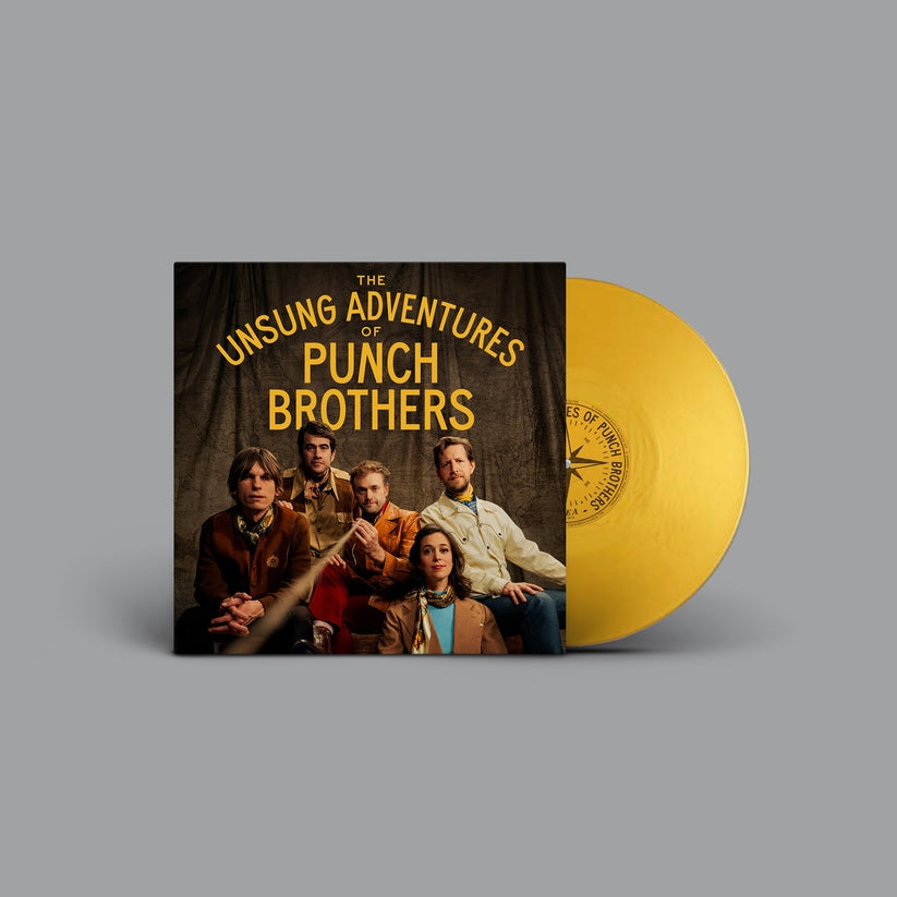 Album cover for Punch Brothers - The Unsung Adventures Of Punch Brothers on gold vinyl lp