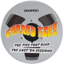 Album cover for Canned Heat - The Ties That Bind on gold metallic vinyl circular cover lp