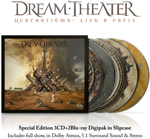 Dream Theater — Quarantième: Live à Paris — sleeve and disc packaging