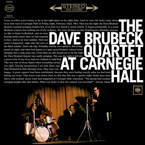 Dave Brubeck - Dave Brubeck Quartet At Carnegie Hall [2LP Audiophile