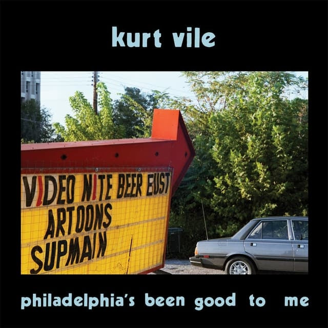 Album cover for Kurt Vile - Philadelphia's Been Good To Me on schuylkill river blue colored vinyl 2lp