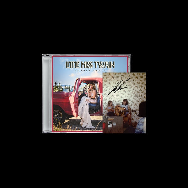 Album cover for Shania Twain - Little Miss Twain on cd signed