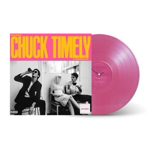 Album cover for Role Model - Chuck Timely & The Hourglass on watermelon pink vinyl lp