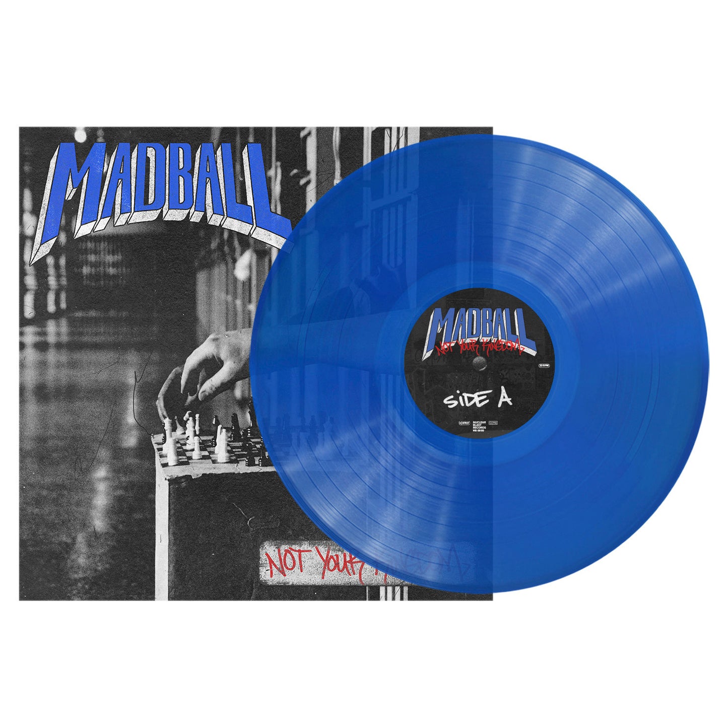 Album cover for Madball - Not Your Kingdom on transparent blue vinyl