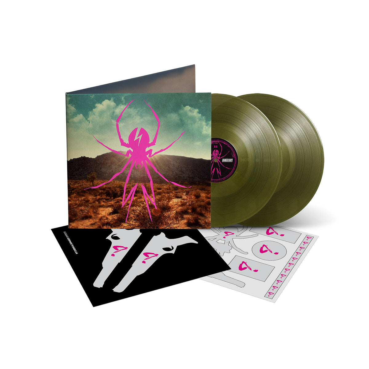 Album cover for My Chemical Romance - Danger Days: The True Lives of the Fabulous Killjoys on green sludge vinyl 2lp