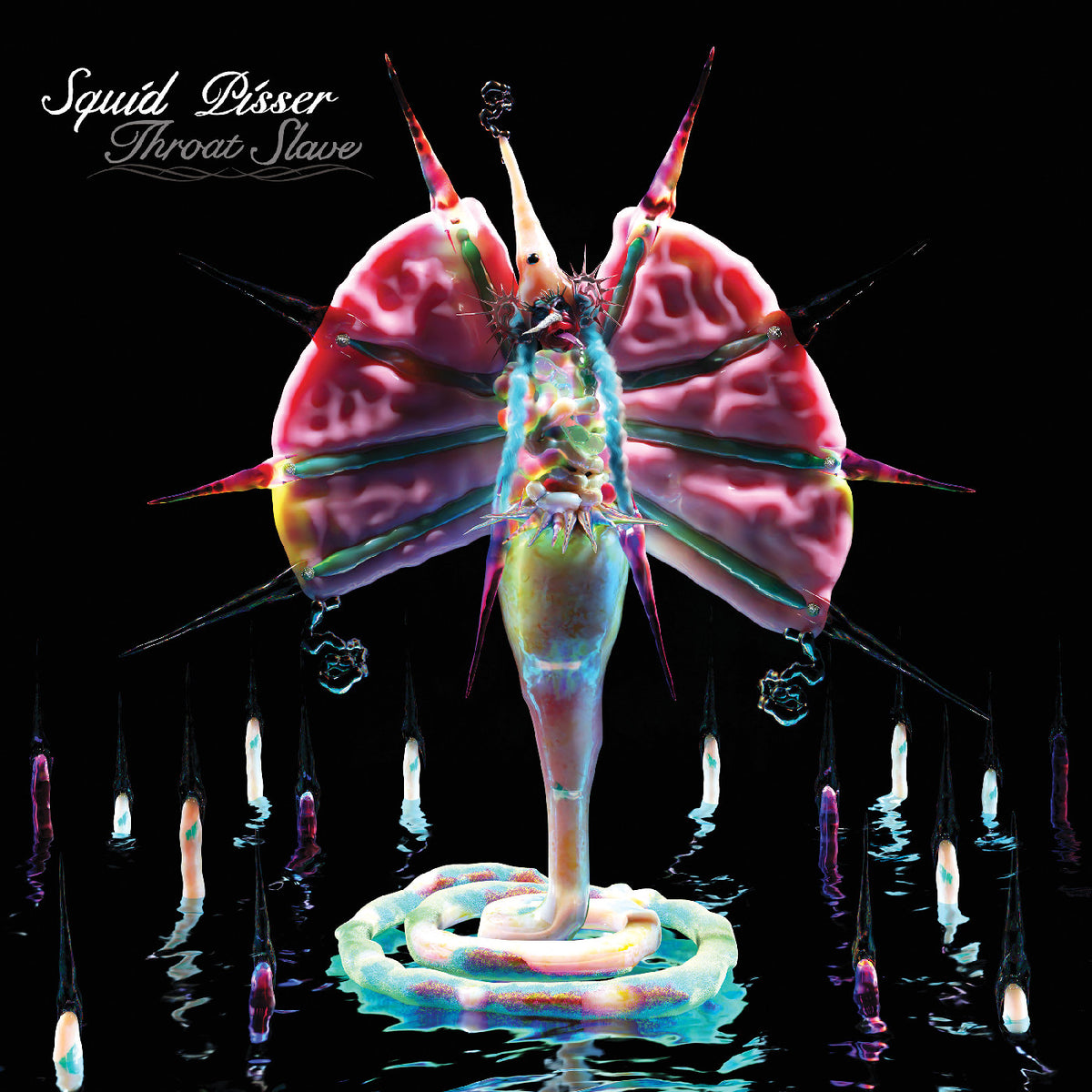 Squid Pisser - Throat Slave [LP Irradiated PINK Vinyl Collectible