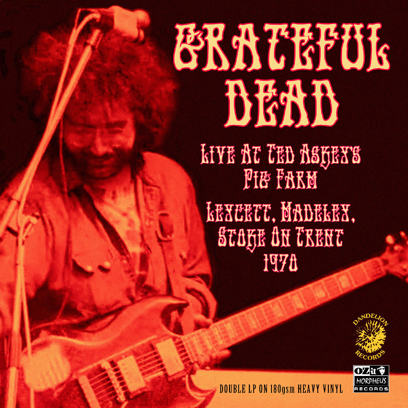 Album cover for Grateful Dead - Live At Ted Askey's Pig Farm 1970 on 2lp red vinyl