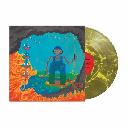 Album cover for King Gizzard & The Lizard Wizard - Fishing For Fishies on green vinyl