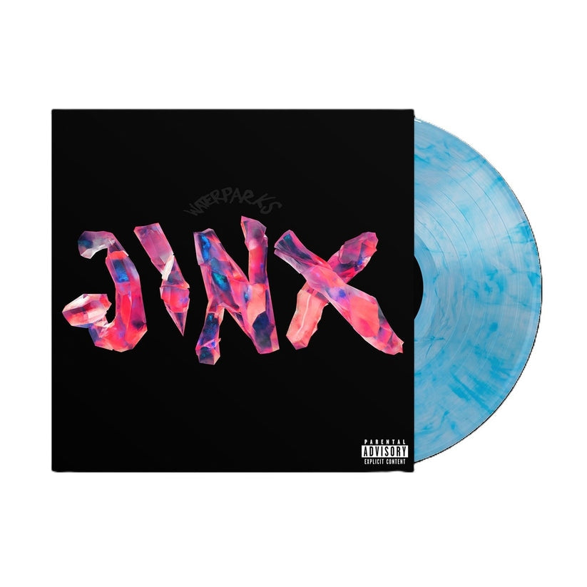 Album cover for Waterparks - Jinx on sky blue/aqua vinyl lp