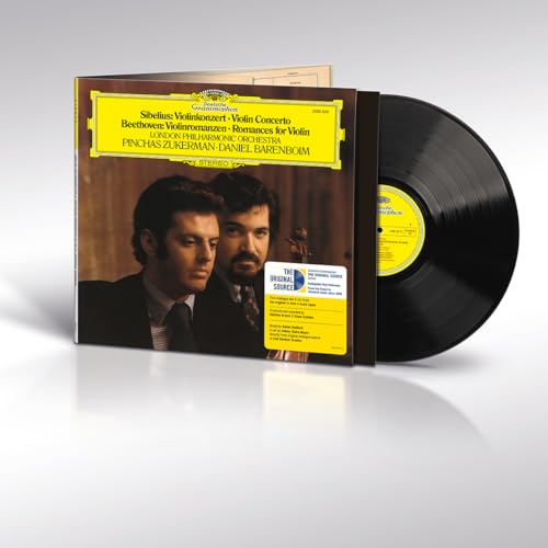 Album cover for Pinchas Zukerman/Daniel Barenboim/London Philharmonic - Sibelius: Violin Concerto; Beethoven: Romances For