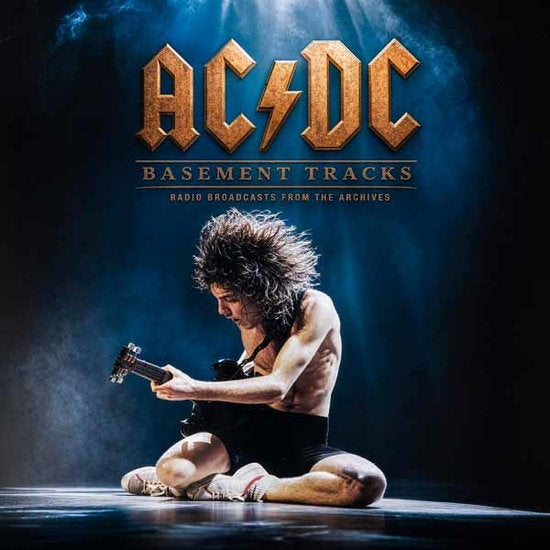 Album cover for AC/DC - Basement Tracks on blue vinyl lp
