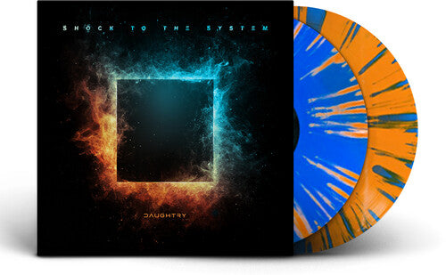 Album cover for Daughtry - Shock To The System on blue/orange splatter vinyl deluxe 2lp