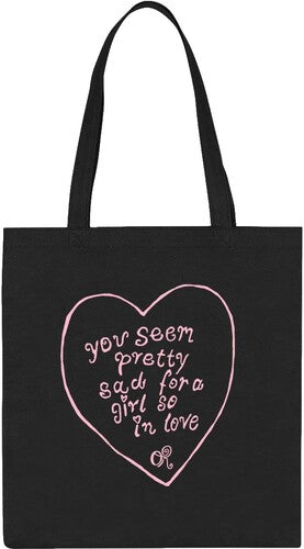 Album cover for Olivia Rodrigo - Pretty Sad So In Love on mini tote bag black