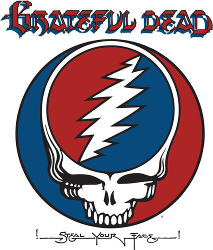 Album cover for Grateful Dead - Steal Your Face on grateful red & stealie blue vinyl rhino the spirit of '76 summer 2026. 2lp