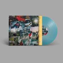 Album cover for Ebbb - Shallow Hits on translucent turquoise vinyl die-cut outer sleeve