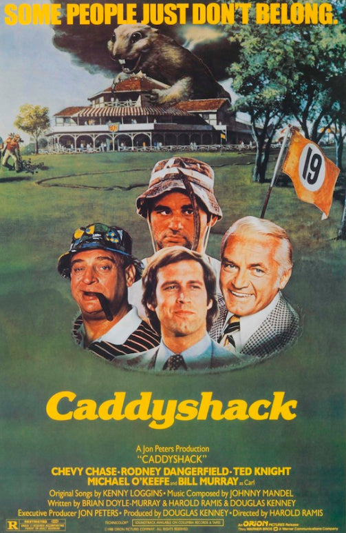 Caddyshack comedy movie poster, 24 x 36 inches