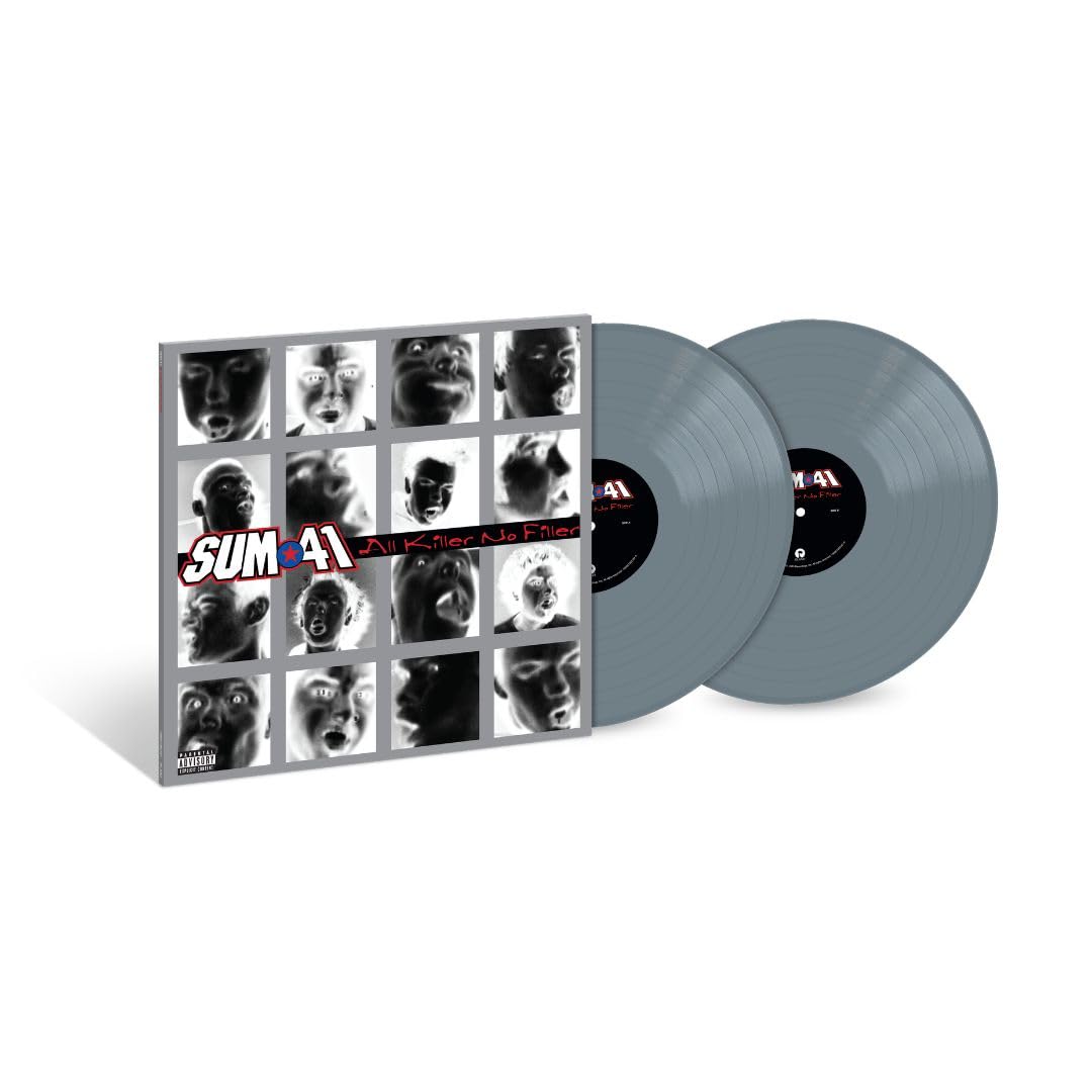Album cover for Sum 41 - All Killer, No Filler on iron gray vinyl 25th anniversary 2lp