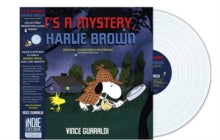 Album cover for Vince Guaraldi - It's A Mystery Charlie Brown on magnifying glass clear vinyl lp