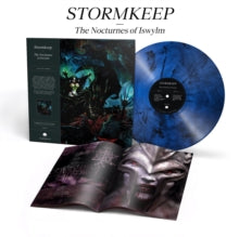 Album cover for Stormkeep - The Nocturnes Of Iswylm on dark blue & black marble vinyl lp