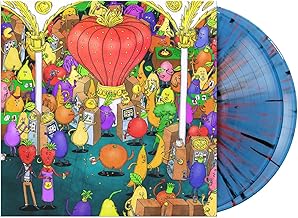 Album cover for Dance Gavin Dance - Jackpot Juicer on black blue red splatter vinyl 2lp