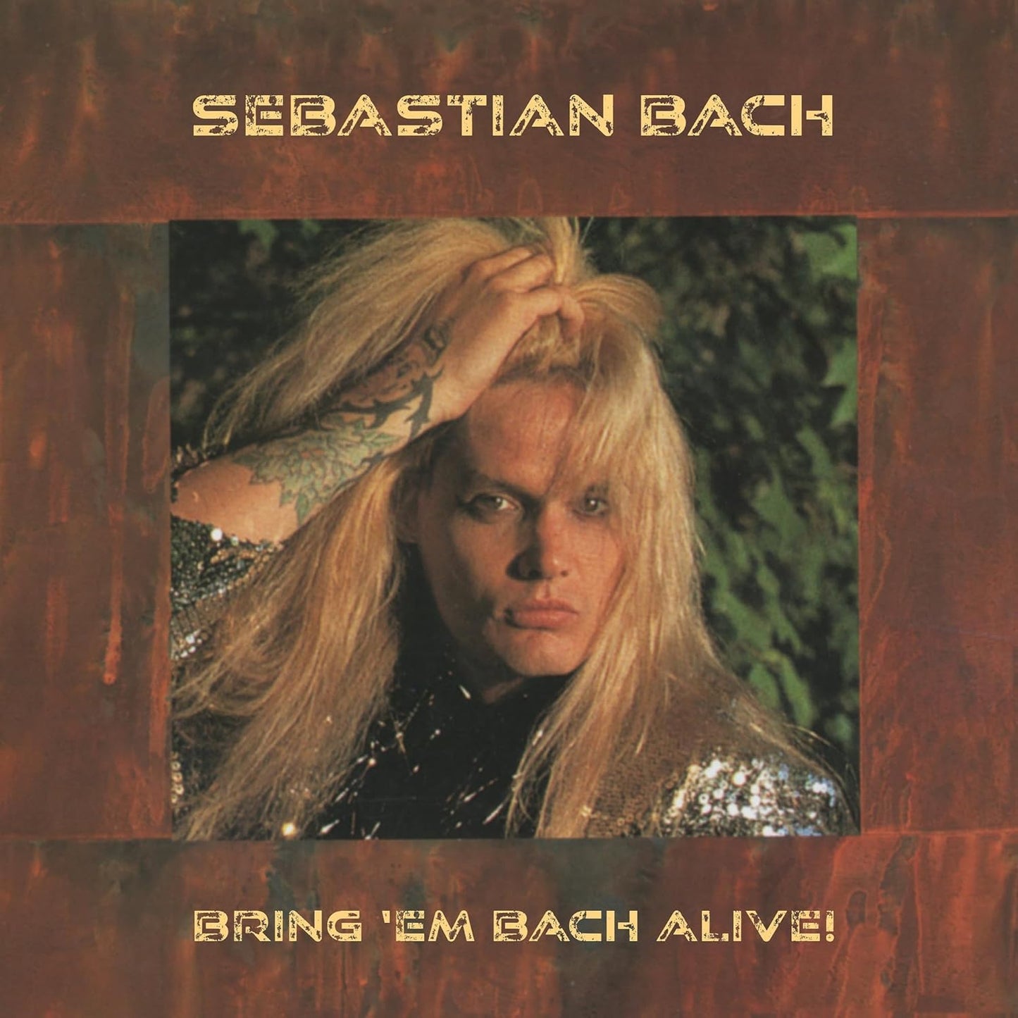 Album cover for Sebastian Bach - Bring 'em Bach Alive: Tokyo 1998 on clear yellow gold vinyl 2lp