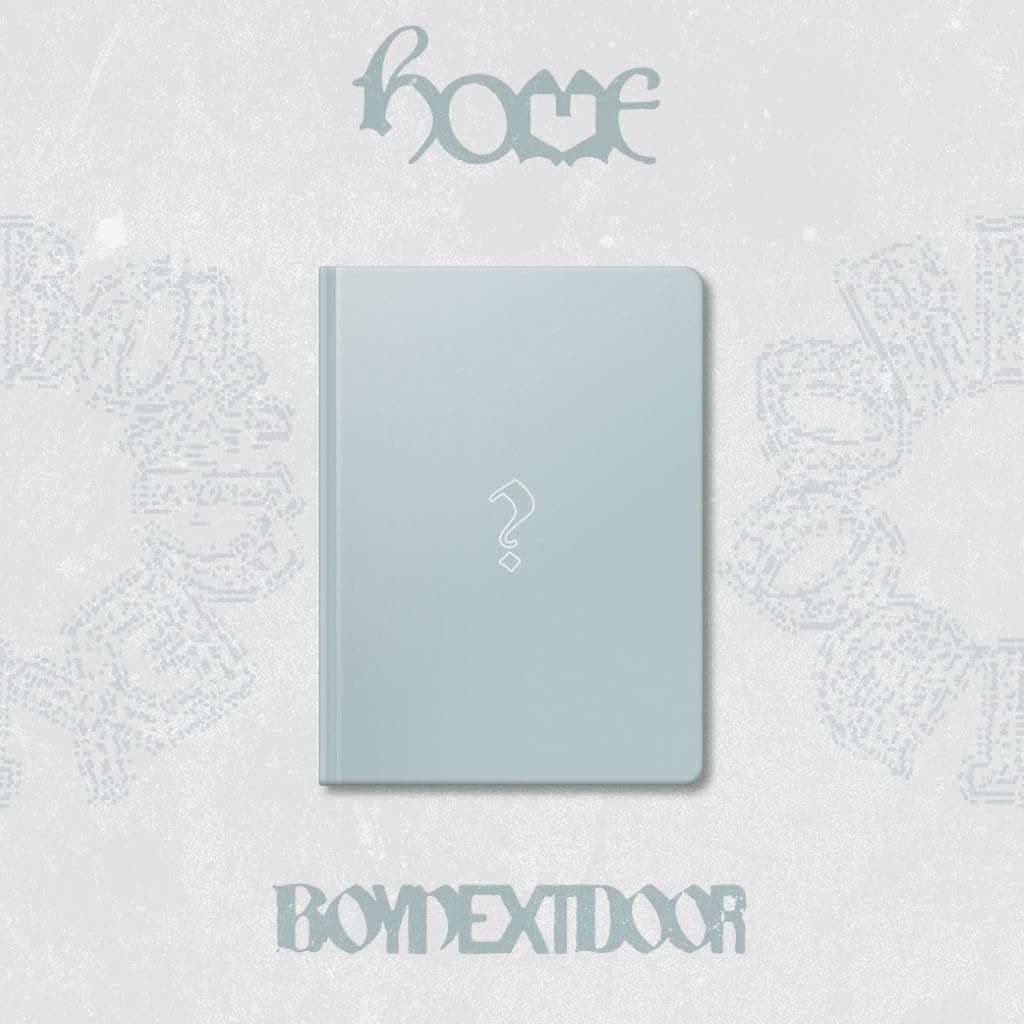 Album cover for BOYNEXTDOOR - 1st STUDIO ALBUM 'HOME' (WEAVER Version) on 120 page photobook bookmark mini folded postcard