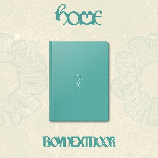 Album cover for BOYNEXTDOOR - 1st STUDIO ALBUM 'HOME' (BUNKER Version) on 120 page photobook bookmark mini folded postcard