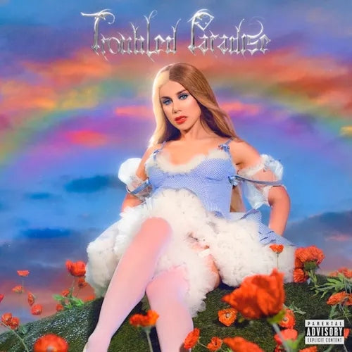 Album cover for Slayyyter - Troubled Paradise on colored vinyl lp