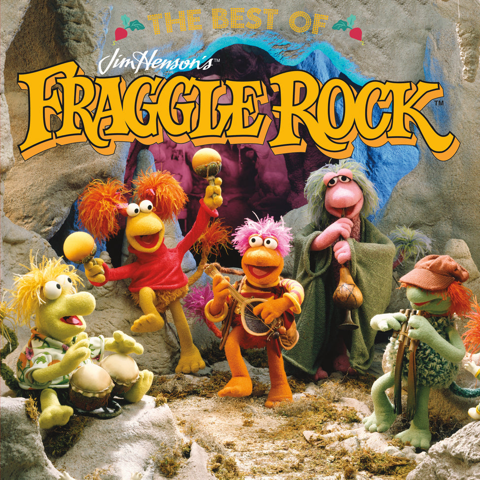 Album cover for Jim Henson - The Best Of Jim Henson's Fraggle Rock on mokey stripe with splatter vinyl