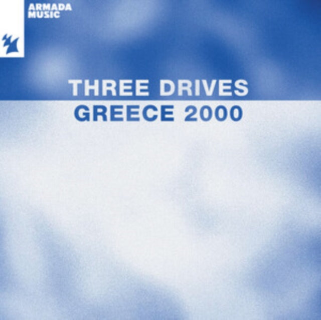 Album cover for Three Drives On A Vinyl - Greece 2000 on 12" blue vinyl