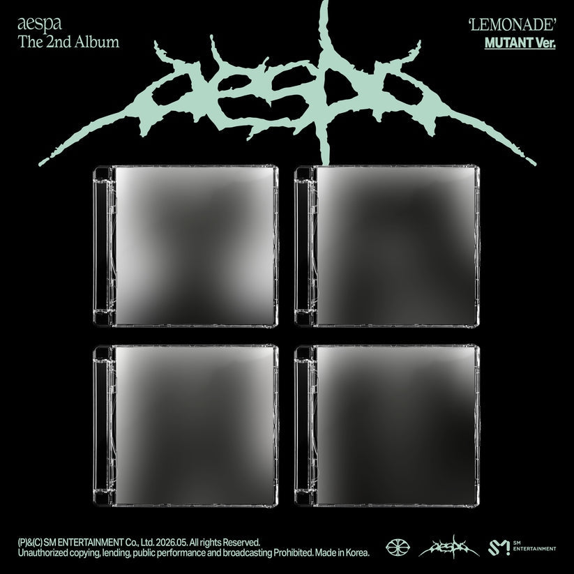 Album cover for Aespa - The 2Nd Album ‘Lemonade’ (Mutant Version) on cd photocard