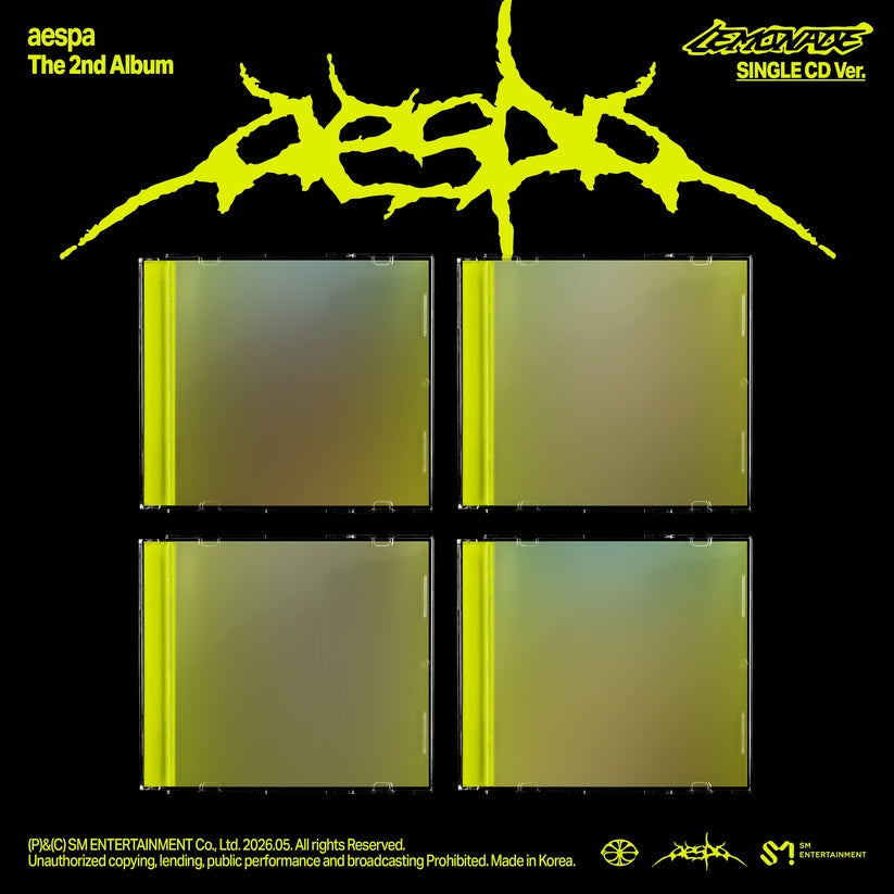Album cover for Aespa - Lemonade (Single CD Version) (Winter) on cd