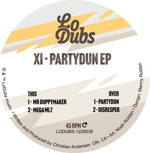 Album cover for XI - Partydun EP on 12"