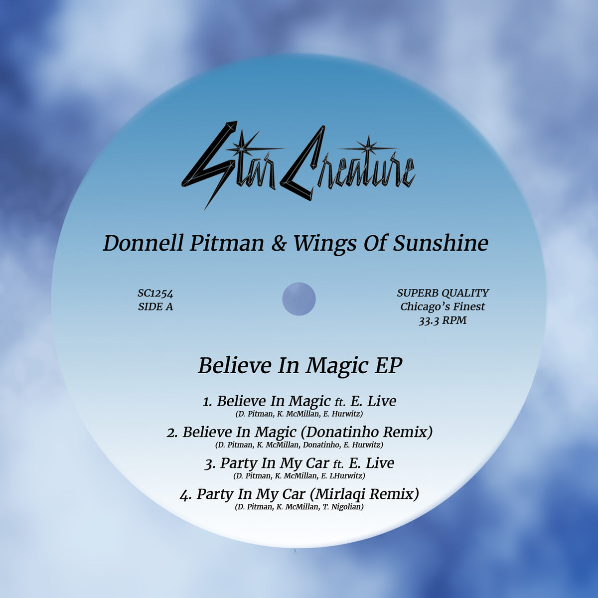 Donnell Pitman & Wings Of Sunshine – Believe In Magic artwork