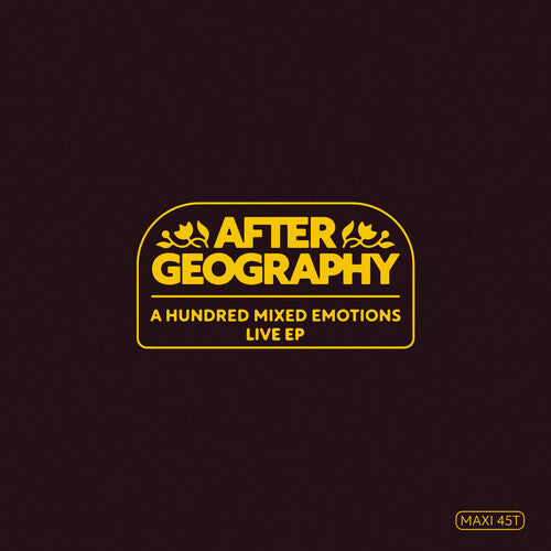 Album cover for After Geography - Hundred Mixed Emotions Live on vinyl lp