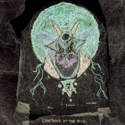 Album cover for All Them Witches - Lightning At The Door on pink & blue vinyl