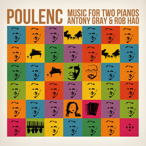 Album cover for Antony Gray - Poulenc: Music for Two Pnos on cd