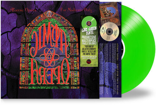 Album cover for Atomic Opera - For Madmen Only on green colored vinyl lp