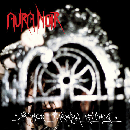 Album cover for Aura Noir - Black Thrash Attack (30th Anniversary) on red marble vinyl lp