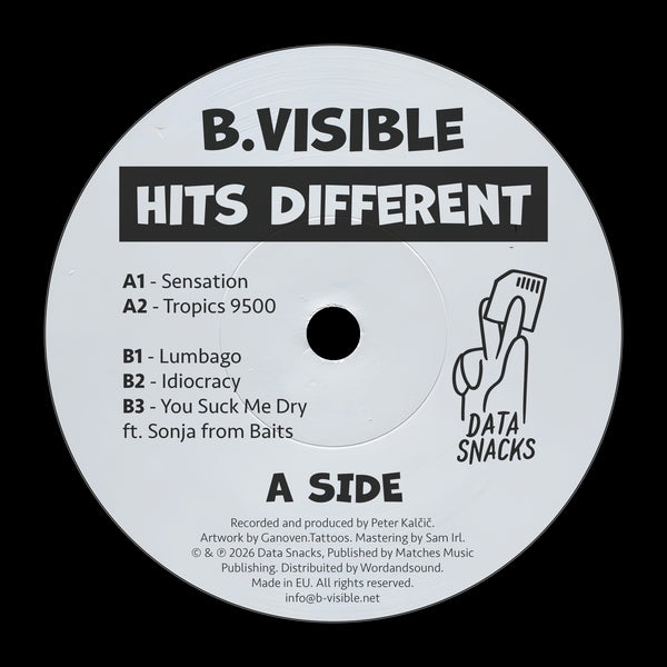 Album cover for B.visible - Hits Different on vinyl