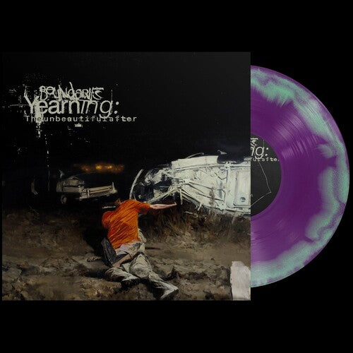 Album cover for Boundaries - Yearning: The Unbeautiful After on purple & green vinyl lp