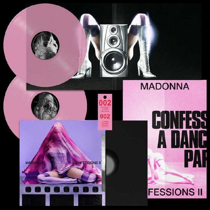 Madonna Confessions II vinyl record and gatefold packaging with poster