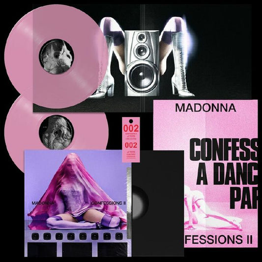 Madonna Confessions II vinyl record and gatefold packaging with poster