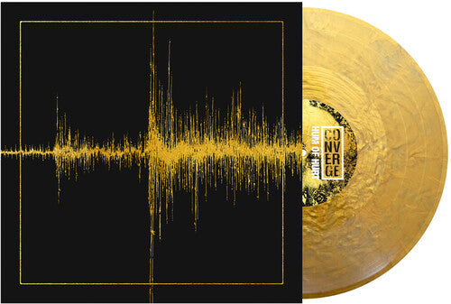 Album cover for Converge - Hum Of Hurt on fist in the gold colored vinyl lp