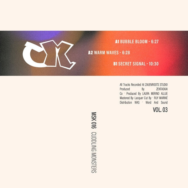 Album cover for Cuddling Monsters (zentaskai & Laura Merino Allue) - Cuddling Monsters Vol. 3 on vinyl