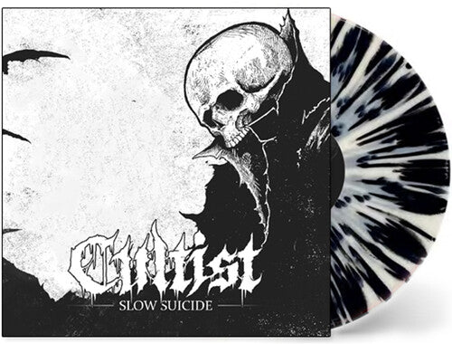 Album cover for Cultist - Slow Suicide on white & black splatter vinyl lp
